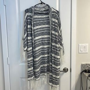 Knit fringe sweater